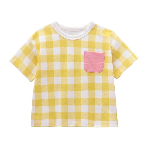胸ポケットギンガムチェック半袖Ｔシャツ 【ベビー服】