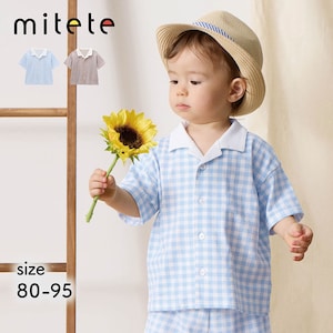 【ミテテ/mitete】総柄半袖開襟シャツ 【ベビー服】