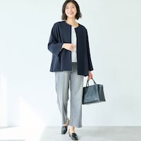 モデル身長168cm／M・股下68cm ※ジャケットのみ着用