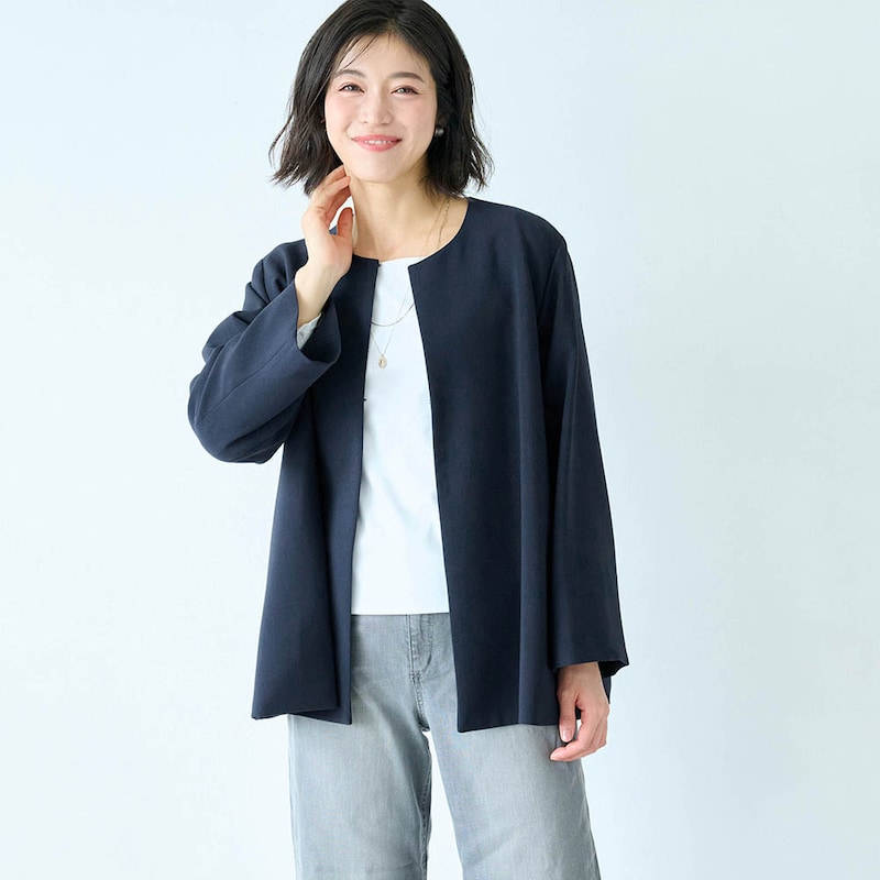 モデル身長168cm／M・股下68cm ※ジャケットのみ着用