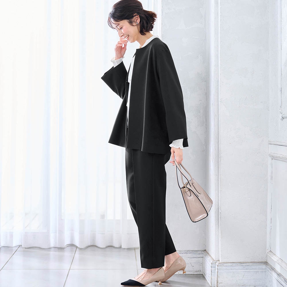 2点セットこなれパンツスーツ【入卒・通勤】(丈が選べる)(スタイル