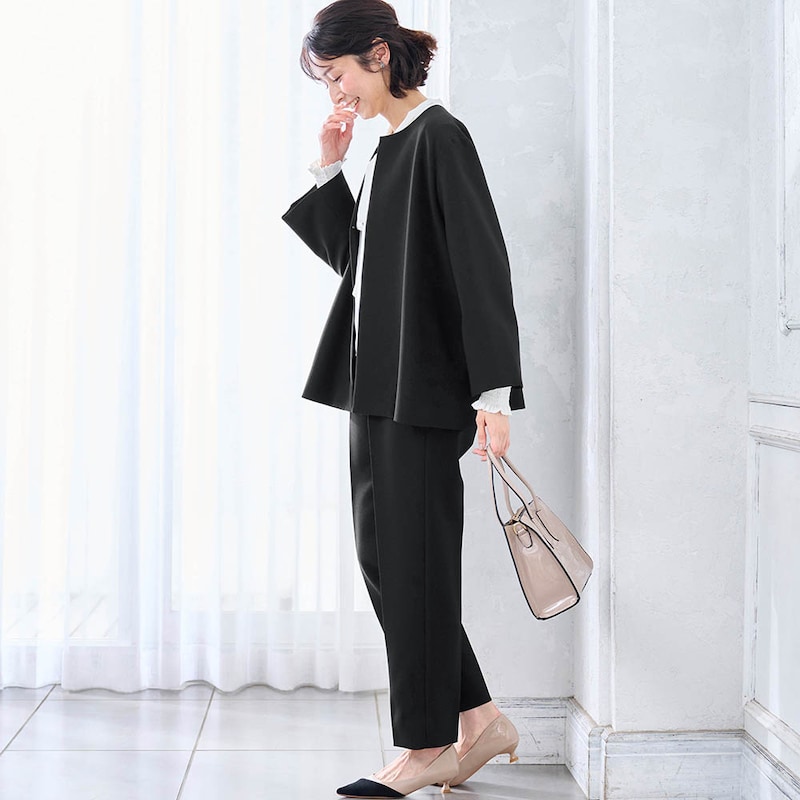 モデル身長169cm／M・股下68cm ※写真は撮影用のため股下＋6cmになります。