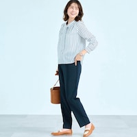 モデル身長168cm／M・股下68cm ※写真は撮影用のため股下＋6cm、パンツのみ着用
