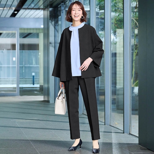 2点セットこなれパンツスーツ【入卒・通勤】(丈が選べる)