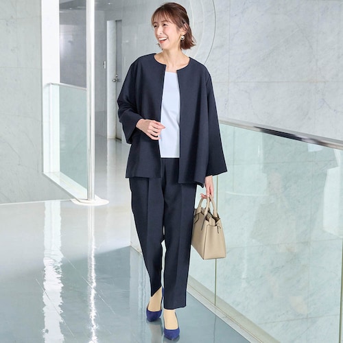 2点セットこなれパンツスーツ【入卒・通勤】(丈が選べる)