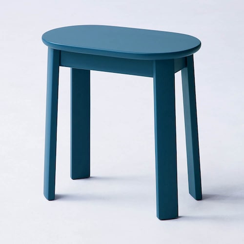 彩りカラーの楕円形スツール