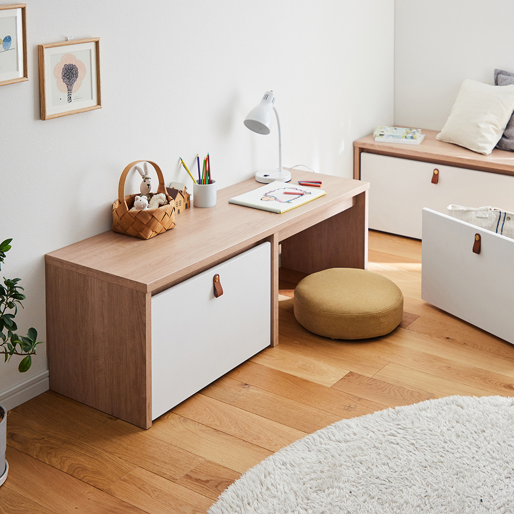 【BELLE MAISON DAYS】デスクにもなる収納ベンチ