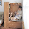 【ベルメゾン】デスクにもなるヌック本棚