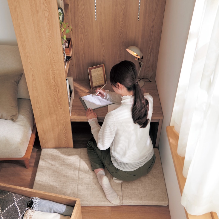 デスクにもなるヌック本棚 【日テレ「ぐるナイ」で紹介されました】