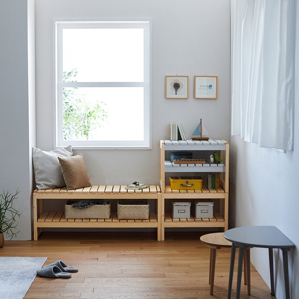 【BELLE MAISON DAYS】ベンチにもなるスタッキングラック