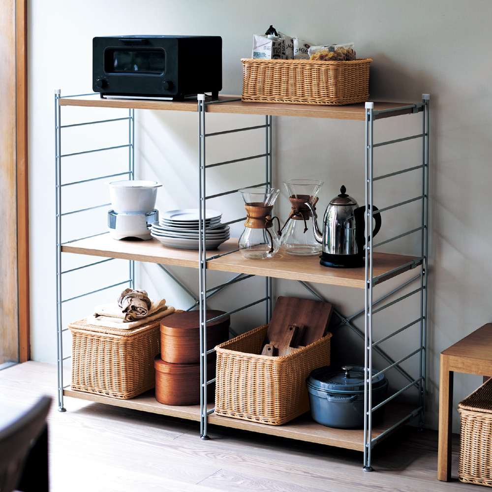 しっかり仕様のダブルワイヤーシェルフ <幅60.5/幅84.5cm><ハイ/ロー> しっかり仕様のダブルワイヤーシェルフ <幅60.5/幅84.5cm><ハイ/ロー>