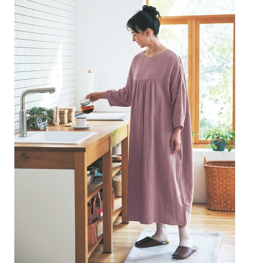 センソユニコ t.b. 半袖 ワンピース テンセル100% サイズL 日本製