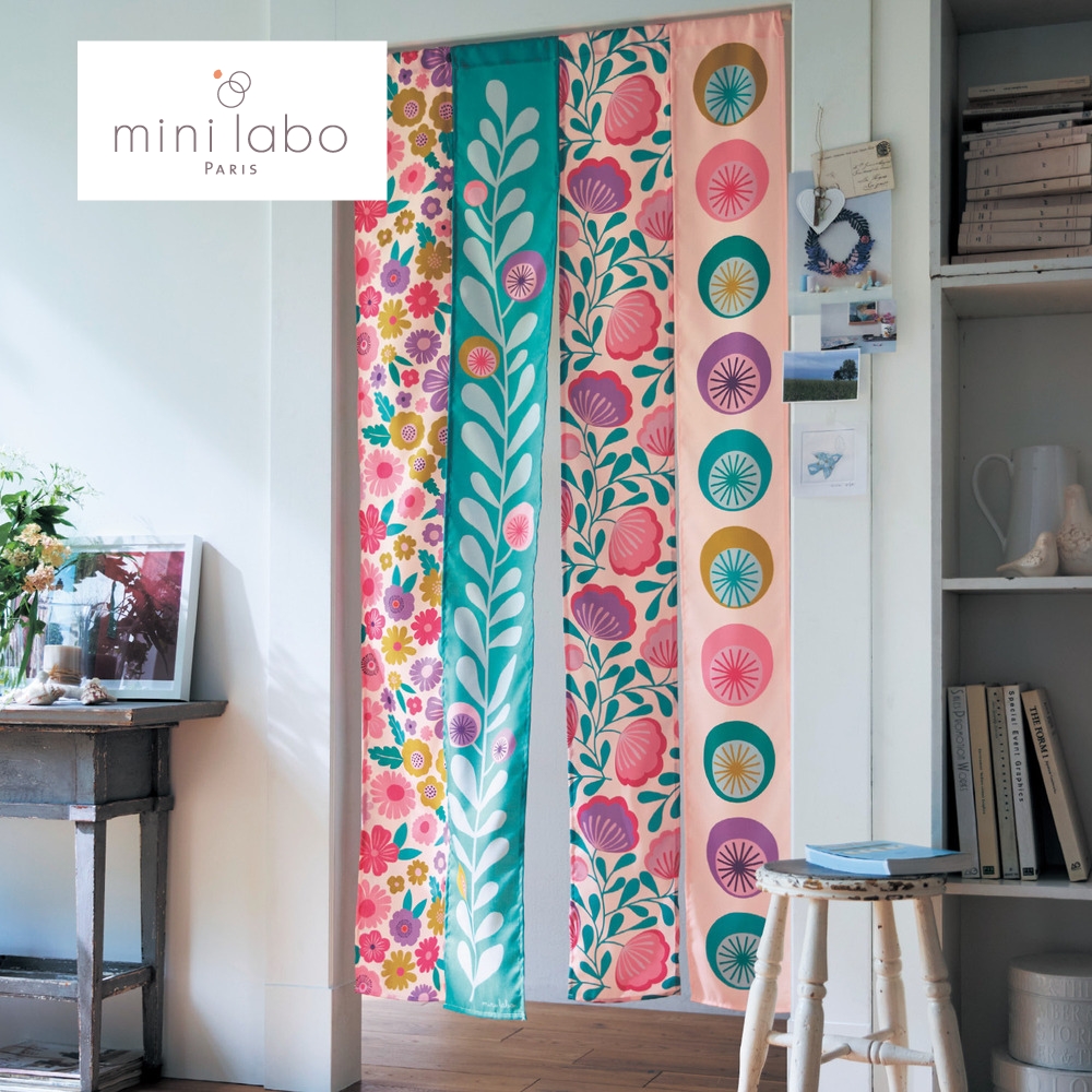 【ミニラボ/mini labo】プリント4連のれん 「ミニラボ」