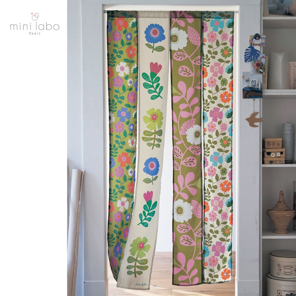 【新柄登場】 プリント4連のれん 「ミニラボ」