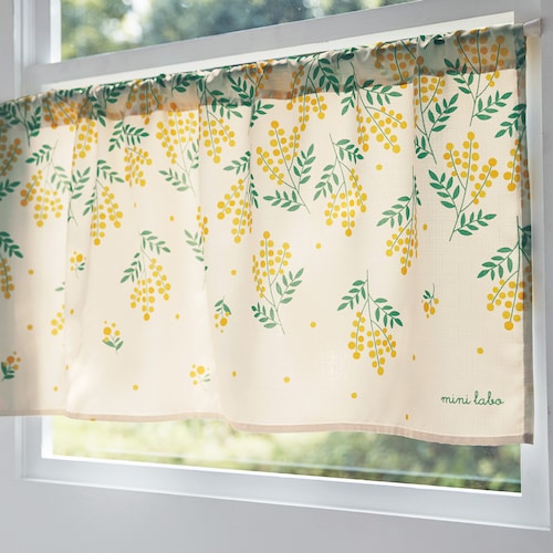 目隠しにも使えるカフェカーテン＜1枚＞ 「ミニラボ」