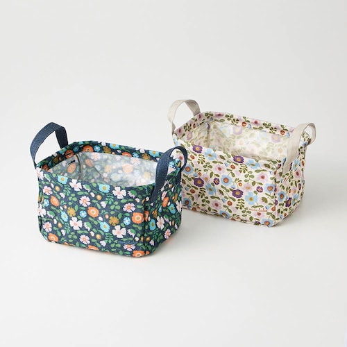 【新柄登場】 ファブリックボックス2色セット 「ミニラボ」