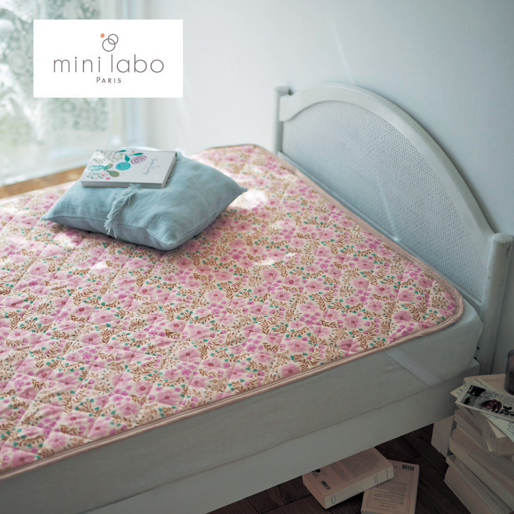【ミニラボ/mini labo】ソフトダブルガーゼの敷きパッド/私の田舎のおうち 「ミニラボ」