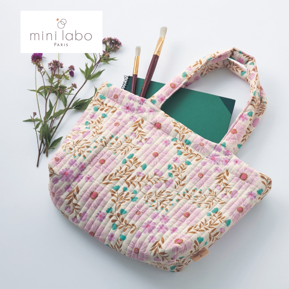 【ミニラボ/mini labo】持ち手がしっかりして持ちやすいキルトバッグ/私の田舎のおうち 「ミニラボ」 【ミニラボ/mini labo】持ち手がしっかりして持ちやすいキルトバッグ/私の田舎のおうち 「ミニラボ」