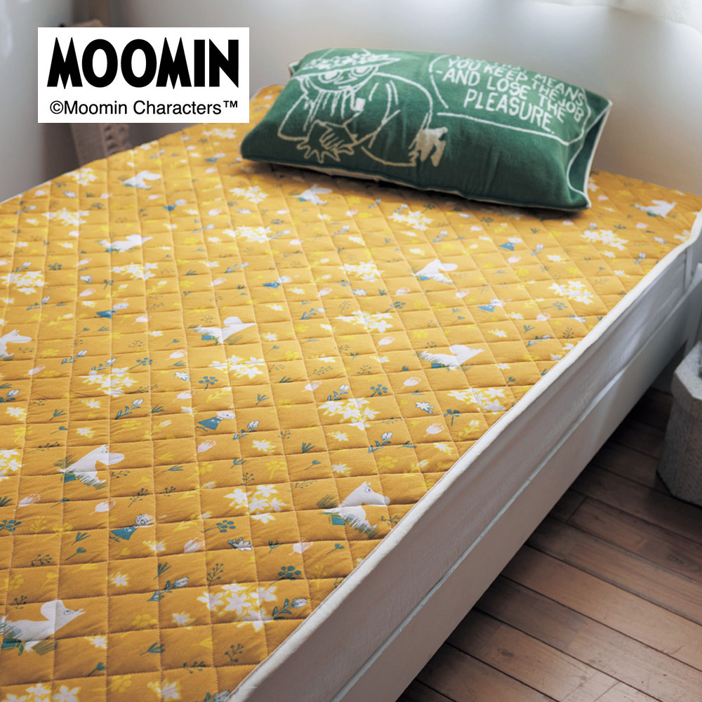 【ムーミン/MOOMIN】綿素材を使った天竺編みのやわらか敷きパッド 「ムーミン」 【ムーミン/MOOMIN】綿素材を使った天竺編みのやわらか敷きパッド 「ムーミン」
