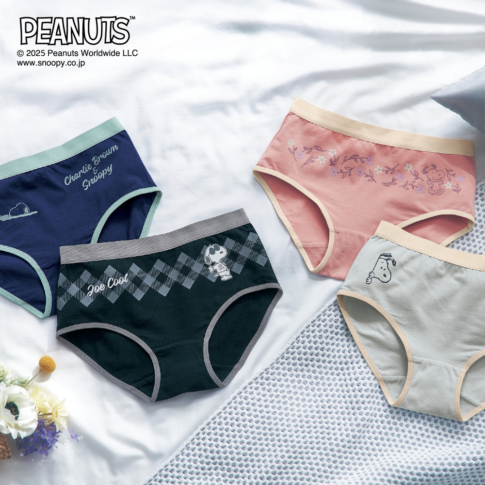 【ピーナッツ/PEANUTS】2枚組ショーツ 「スヌーピー」