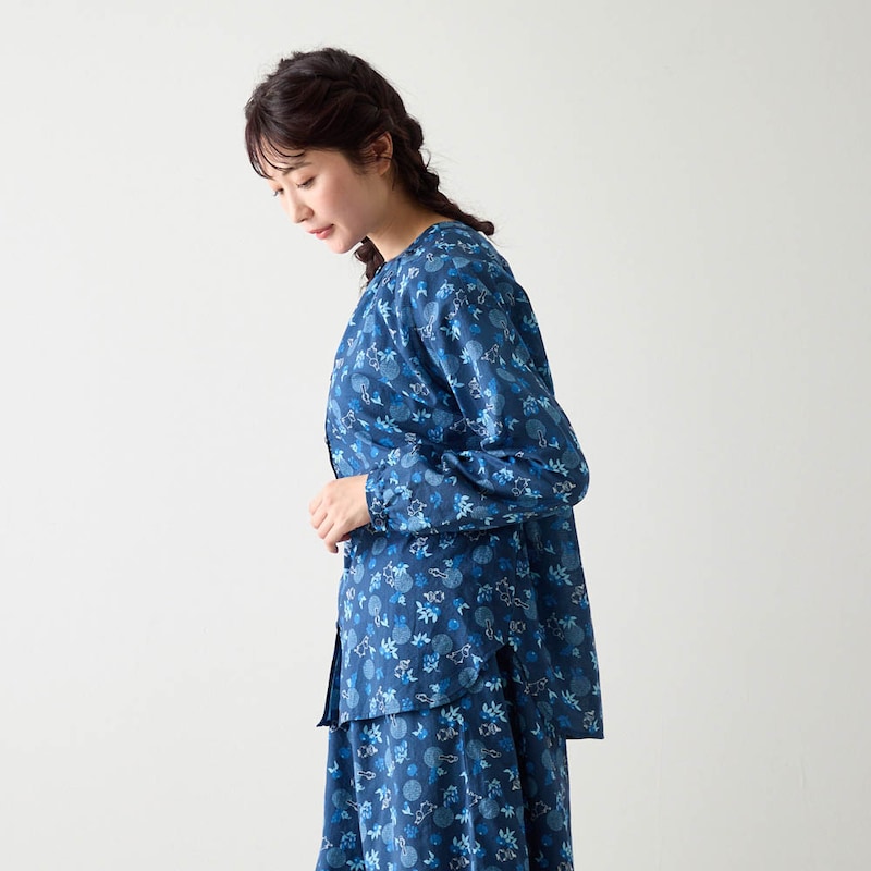 身長164cm／M ※撮影用のため、袖丈＋2cmです