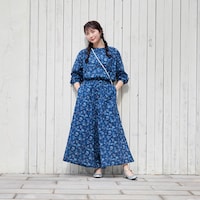 身長164cm／M ※撮影用のため、トップス袖丈＋2cm、ボトム股下＋4cmです