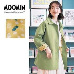 【ムーミン/MOOMIN】裏地がかわいいショートコート 「ムーミン」