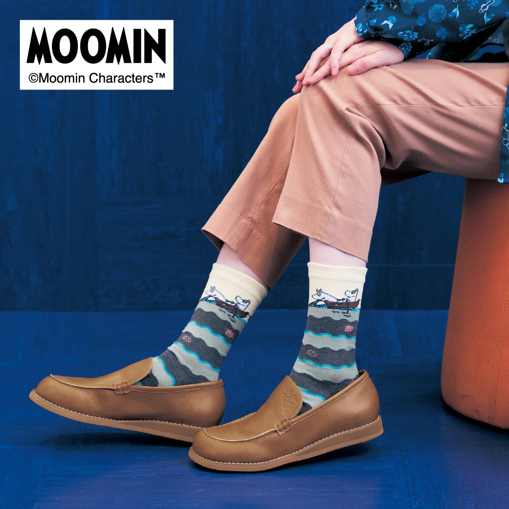 【ムーミン/MOOMIN】クルー丈ソックス[2柄セット] 「ムーミン」