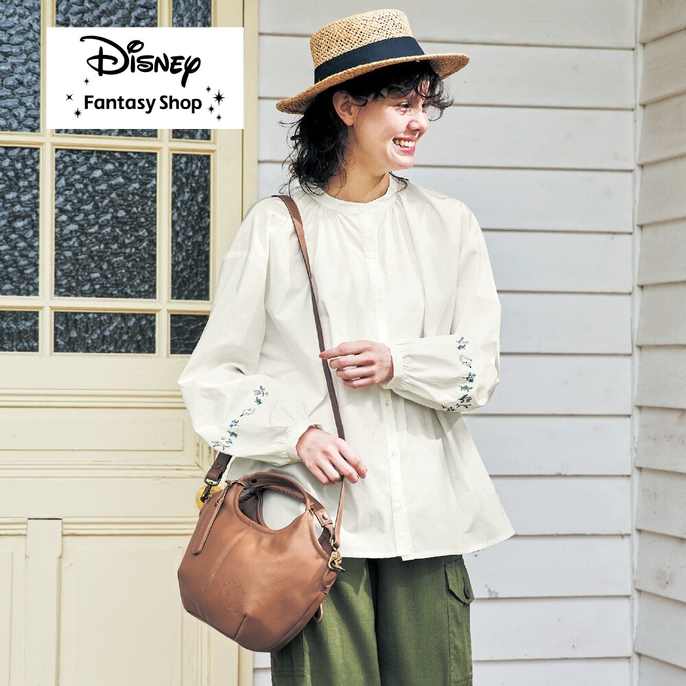 【ディズニー/Disney】本革 2WAYショルダーバッグ[日本製](ディズニー/ダコタ)「クラシック・プー」