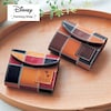 【ディズニー/Disney】栃木レザー製牛革の3つ折りミニウォレット[日本製](選べるキャラクター)