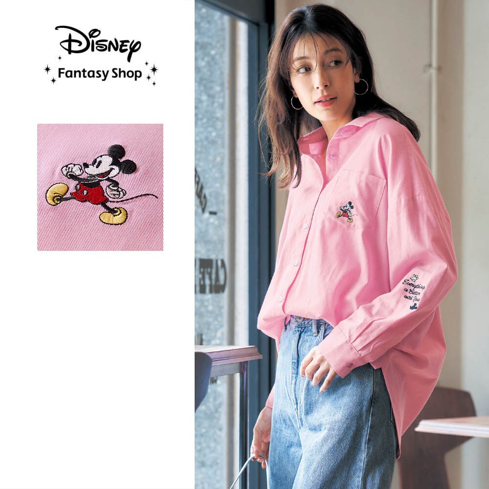【ディズニー/Disney】オーバーサイズシャツ「ミッキーマウス」