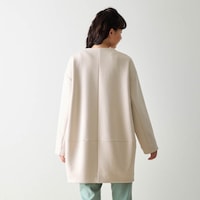 モデル身長168cm／M ※写真は撮影用のため、袖丈＋2㎝、着丈＋3㎝になります