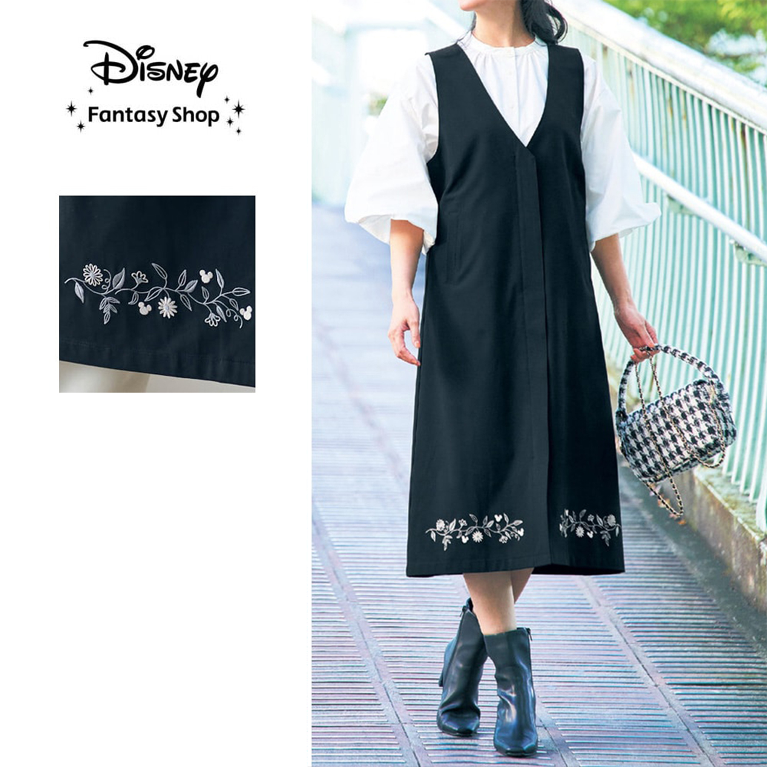【ディズニー/Disney】2WAYジレジャンスカ 「ミッキーモチーフ」