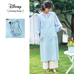 【ディズニー/Disney】軽くて柔らかいダブルガーゼエプロン「クラシック・プー」