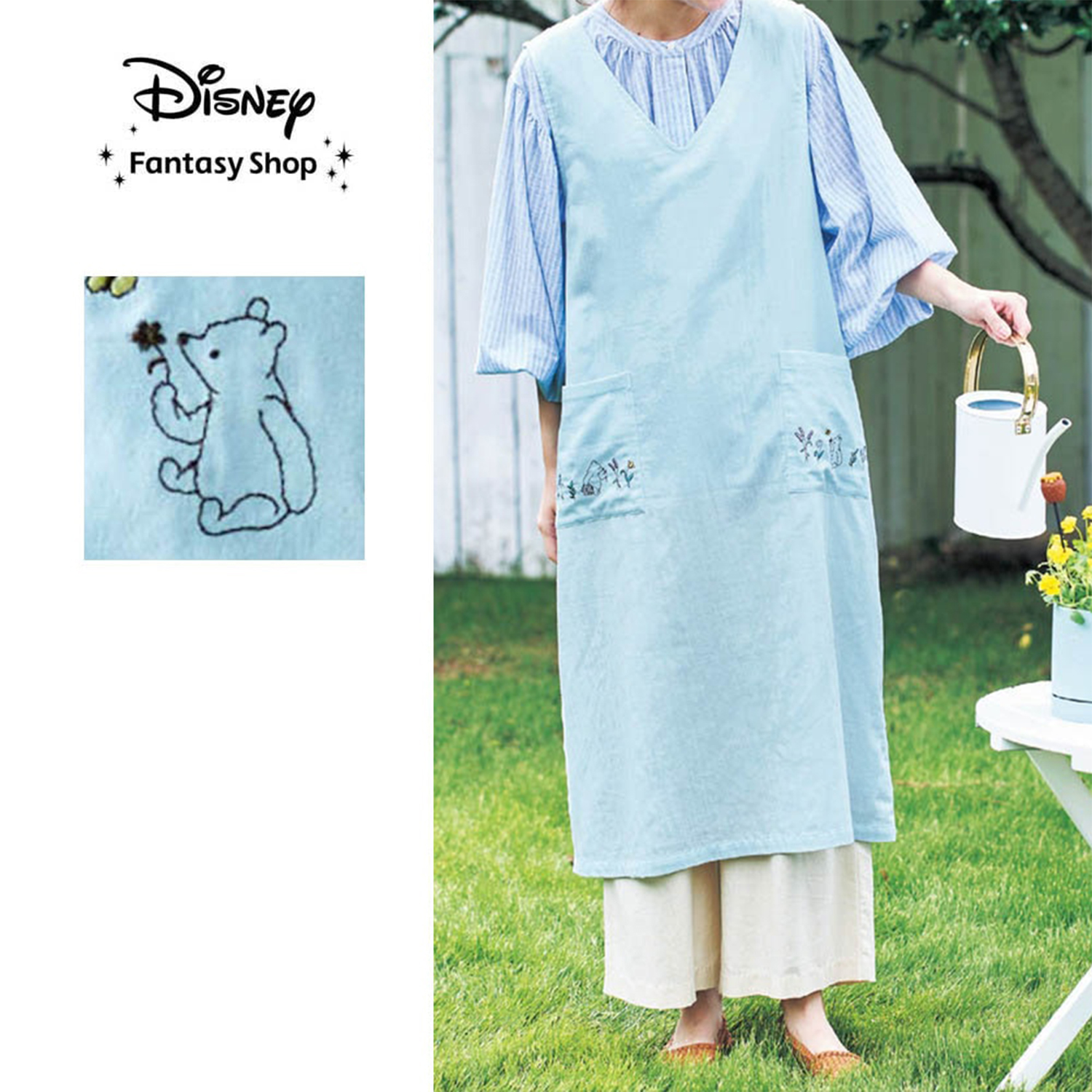 【ディズニー/Disney】軽くて柔らかいダブルガーゼエプロン「クラシック・プー」 【ディズニー/Disney】軽くて柔らかいダブルガーゼエプロン「クラシック・プー」
