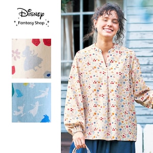 【ディズニー/Disney】総柄プリントブラウス(選べるキャラクター)