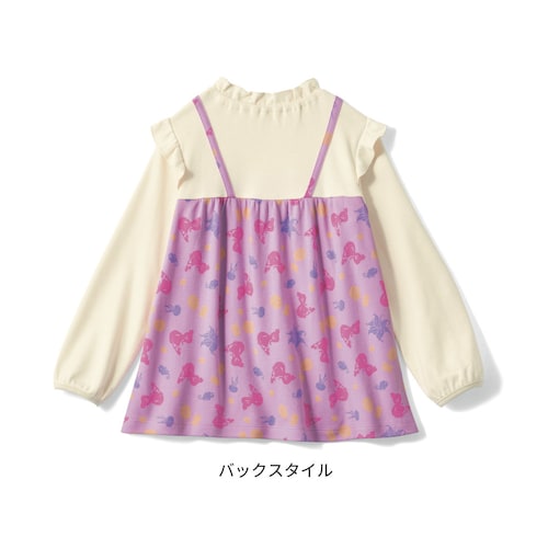 ビスチェドッキング風長袖Tシャツ（選べるキャラクター）（ディズニー/Disney）