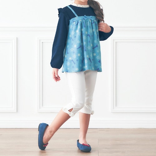 ビスチェドッキング風長袖Tシャツ（選べるキャラクター）（ディズニー/Disney）