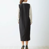 モデル身長165cm／M　※写真は撮影用のため、着丈＋8cmになります。