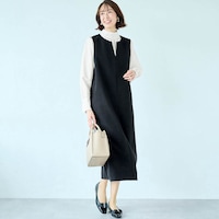 モデル身長169cm／M　※写真は撮影用のため、着丈＋8cmになります。