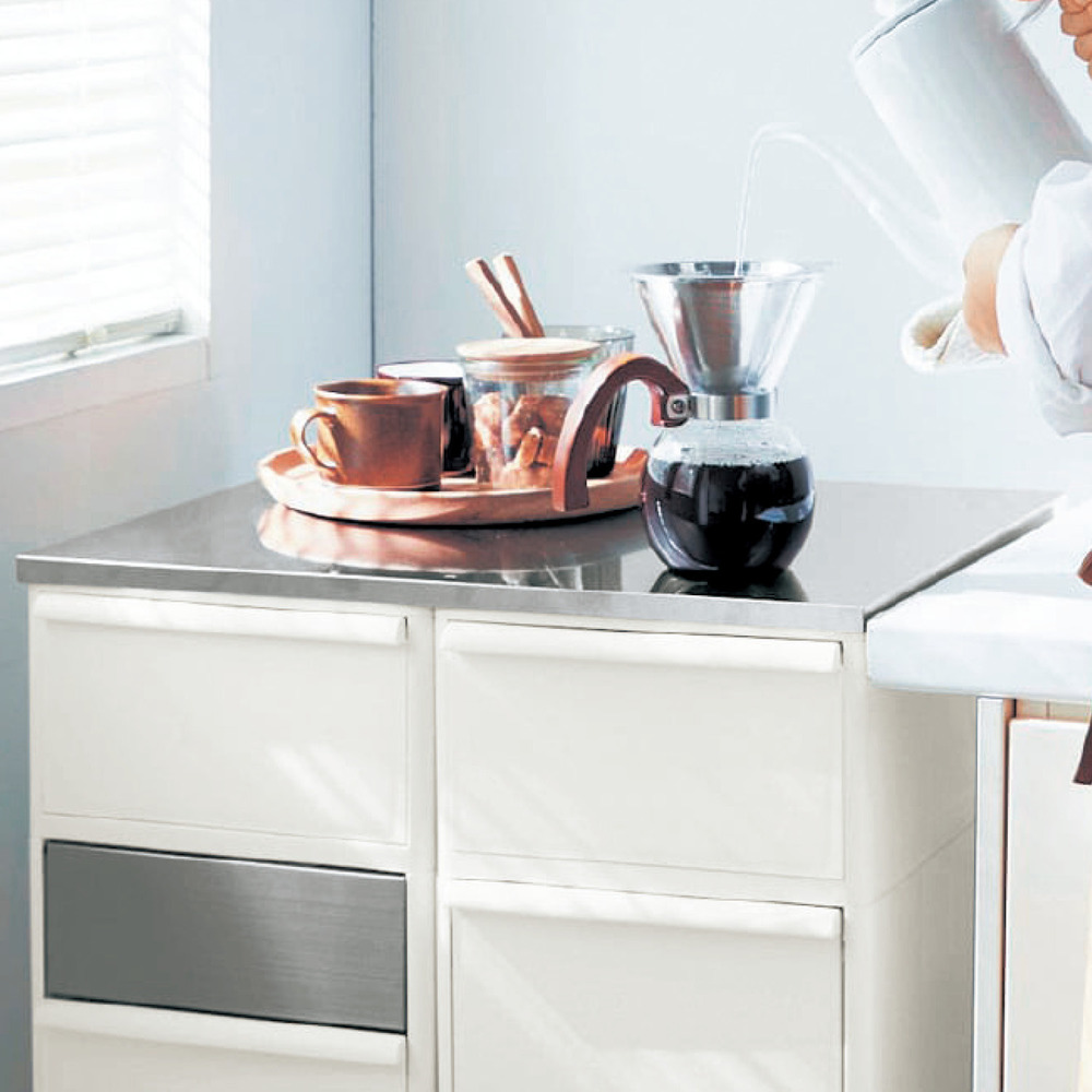 【BELLE MAISON DAYS】縦型分別ダストボックス専用 ステンレス製補強天板