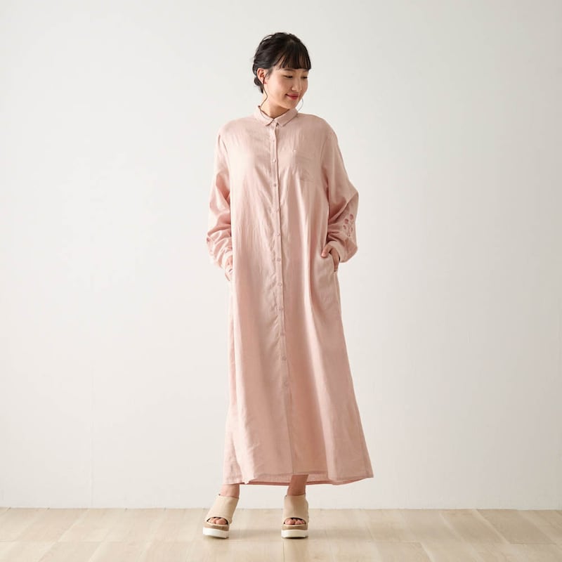 モデル身長168cm／M ※写真は撮影用のため、着丈＋10cmになります