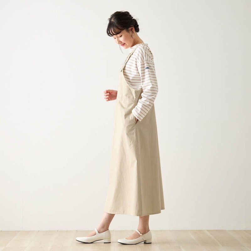 168cm／M ※撮影用のため、スカート丈＋5cm、後ろスリット丈＋2cmになります