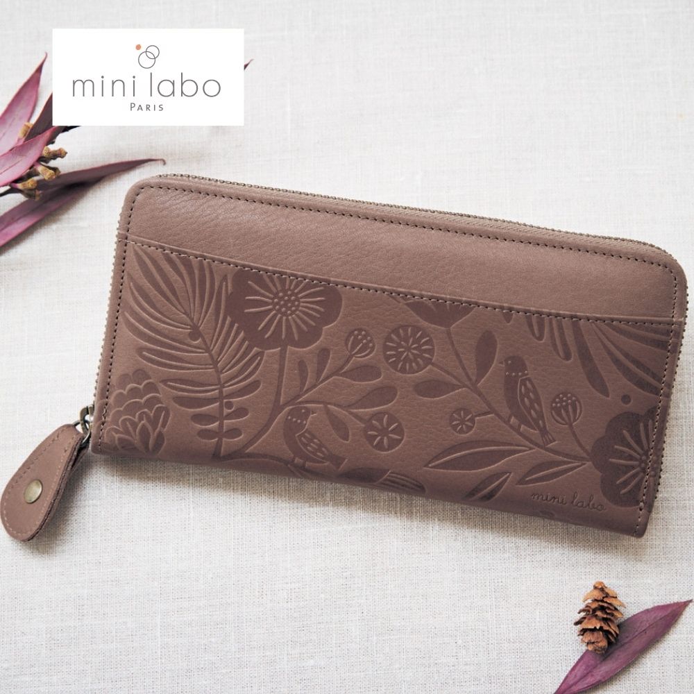 【ミニラボ/mini labo】本革型押し長財布[日本製] 「ミニラボ」
