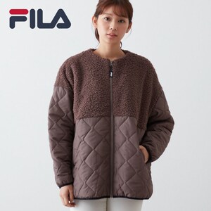 【フィラ/FILA】ノーカラー切替中綿ジャケット