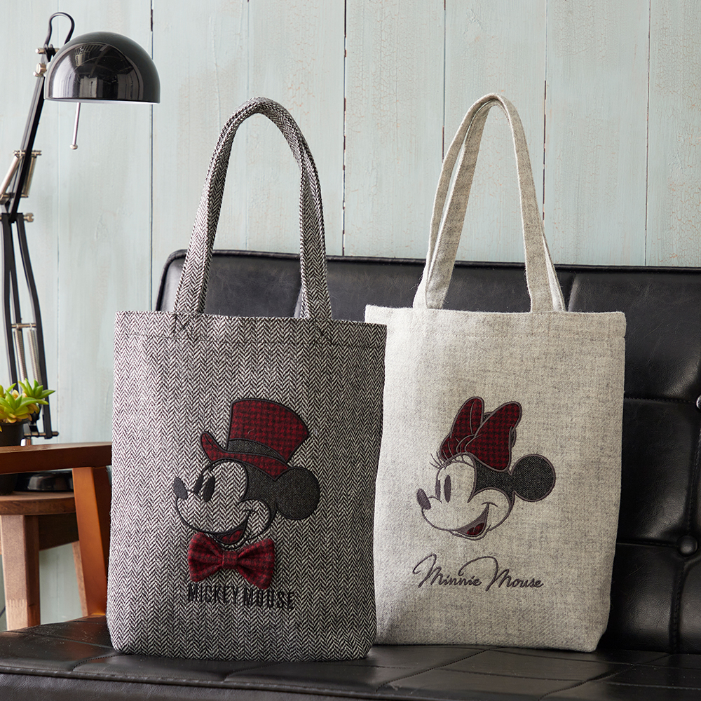 【ディズニー/Disney】ウール素材のトートバッグ(選べるキャラクター)