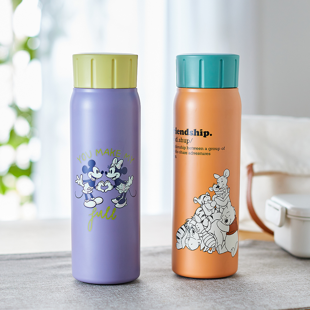 【ディズニー/Disney】炭酸飲料対応の真空ステンレスボトル(選べるキャラクター)