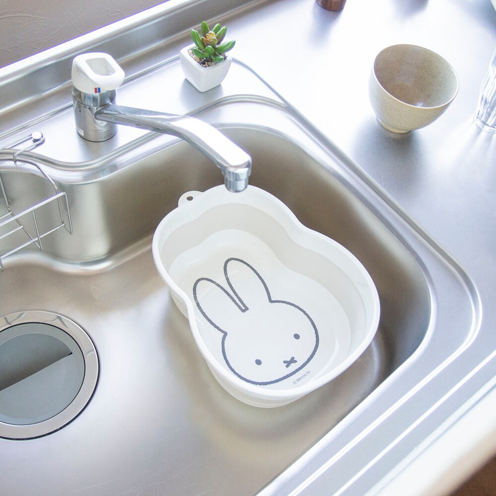 【ミッフィー/miffy】折りたためる洗い桶「ミッフィー」