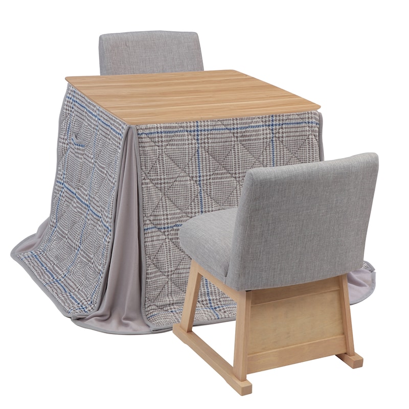 使用イメージ／幅80cm　こたつ布団使用時　ナチュラル