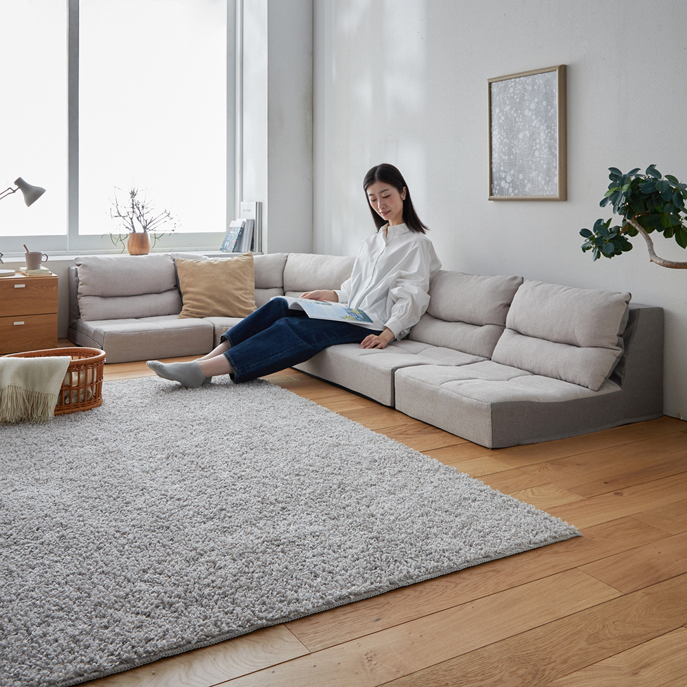 【ベルメゾン】組み替え出来るコーナーローソファ―4点セット 【ベルメゾン】組み替え出来るコーナーローソファ―4点セット